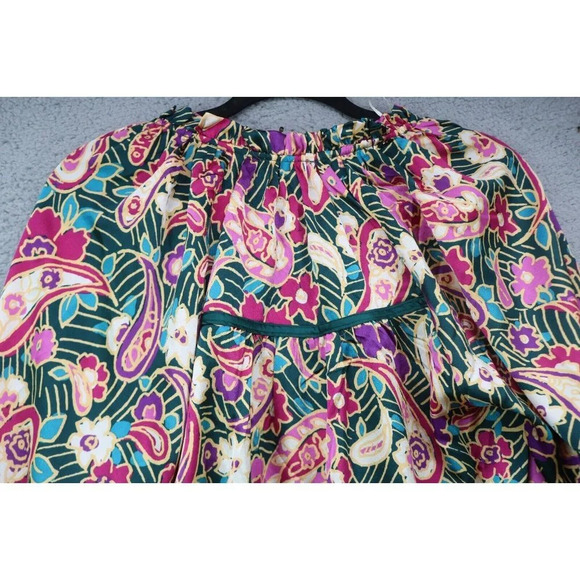 Umgee Long Sleeve Button Down Satin Tunic-Size Medium-Hi-Lo-New with Tags - Picture 8 of 8